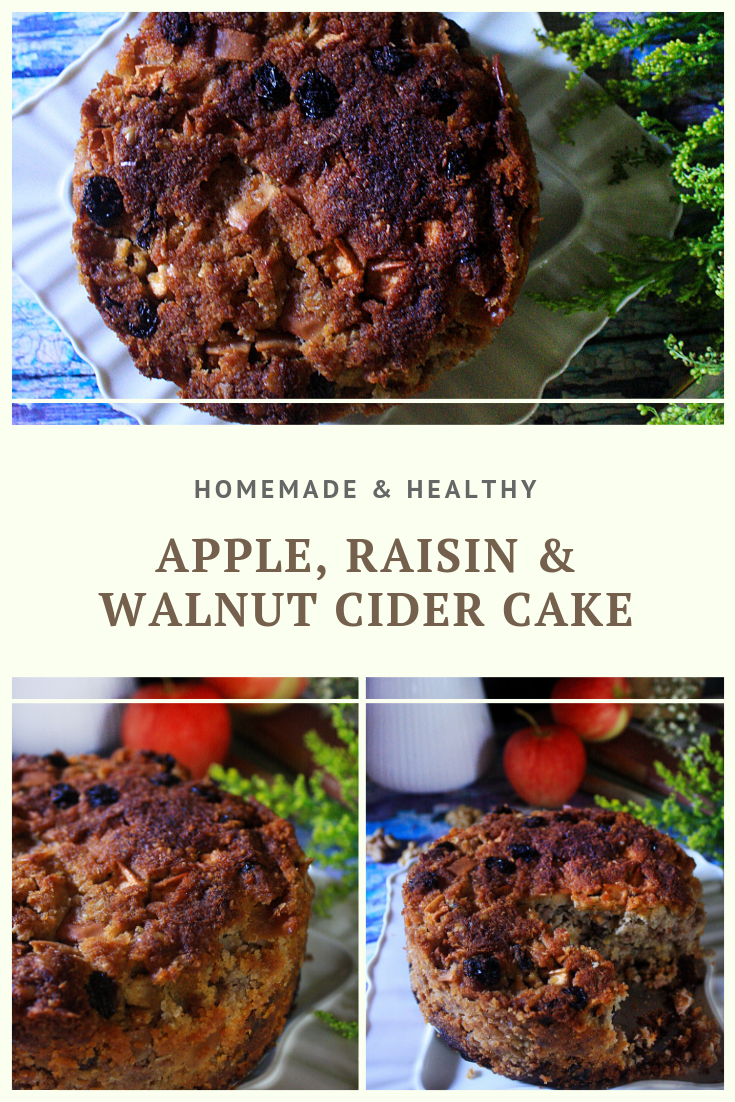 Paleo Apple, Raisin and Walnut Cider Cake Recipe by Summer Day Naturals