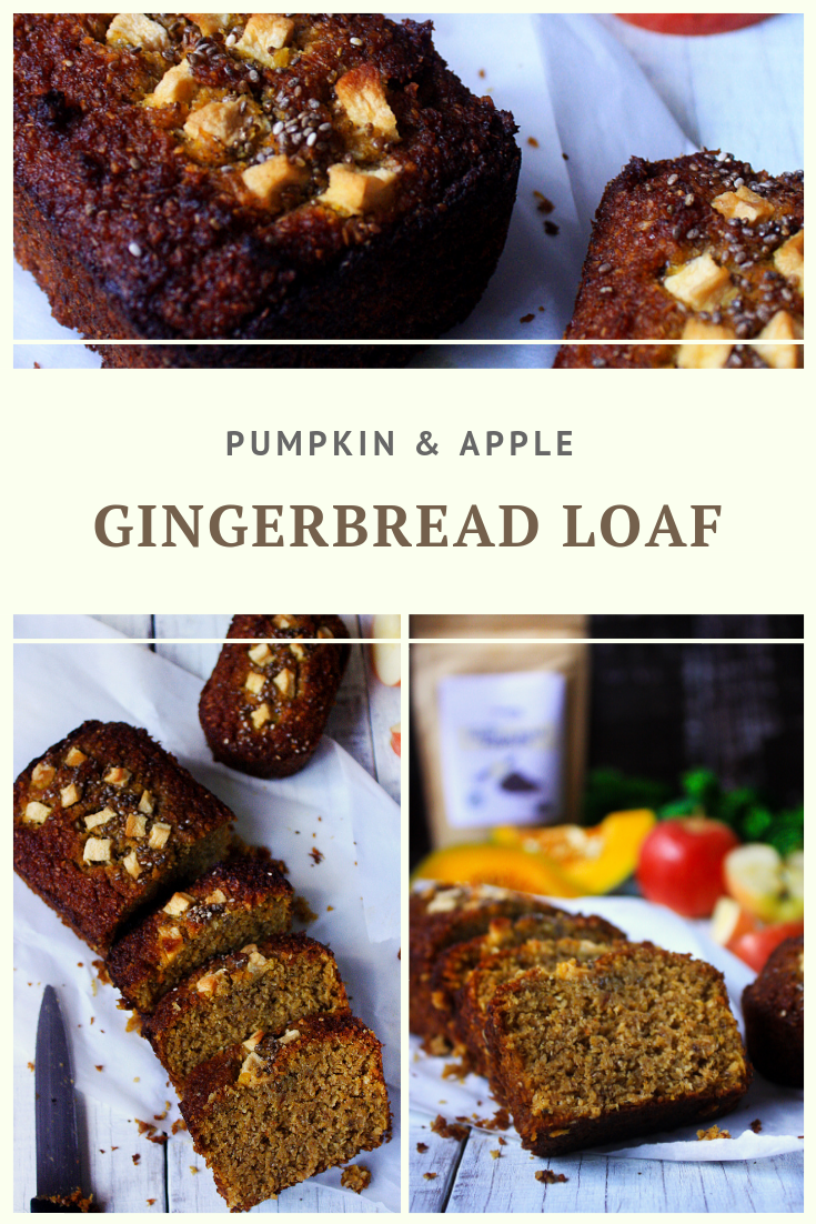 Paleo Pumpkin & Apple Gingerbread Loaf Recipe by Summer Day Naturals