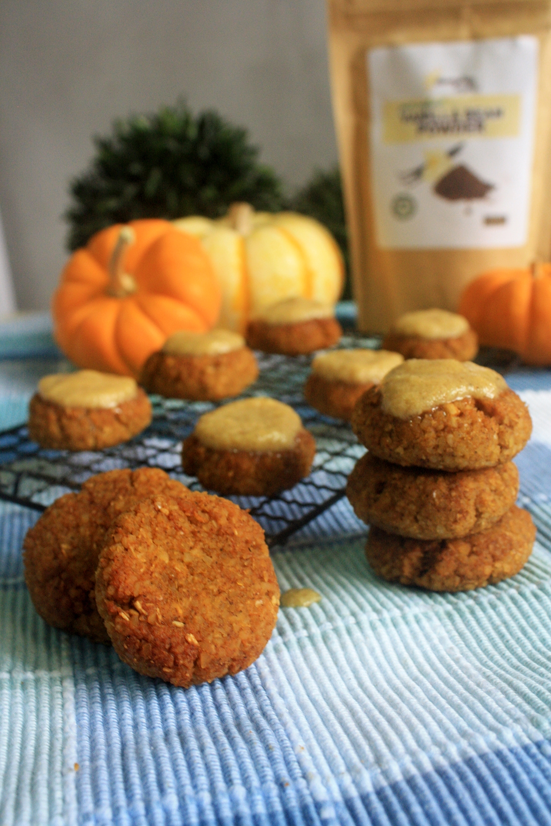Pumpkin Spice Cookies with Vanilla Cinnamon Icing recipe