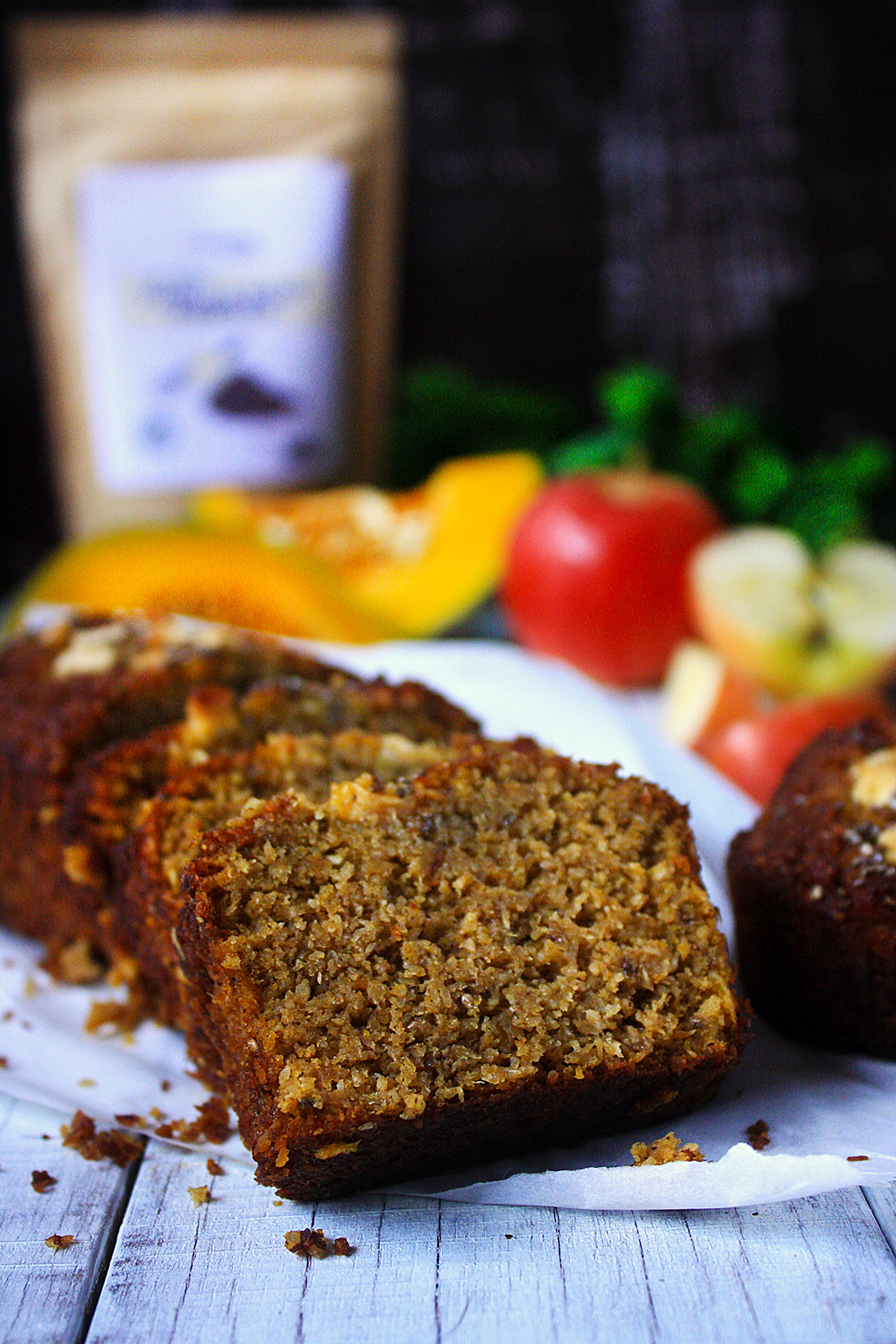 pumpkin apple gingerbread loaf paleo dessert recipe