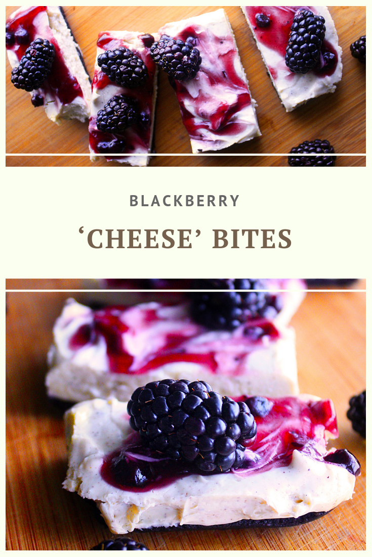 Paleo Blackberry 'Cheese' Bites Recipe by Summer Day Naturals