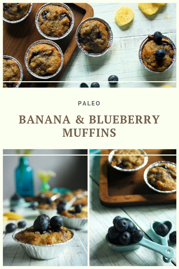 Paleo Banana & Blueberry Muffin Recipe by Summer Day Naturals