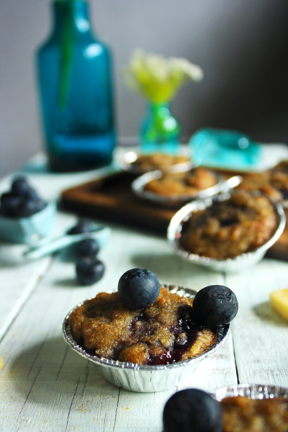 Banana & Blueberry Muffin Recipe. Paleo Flourless Baking 