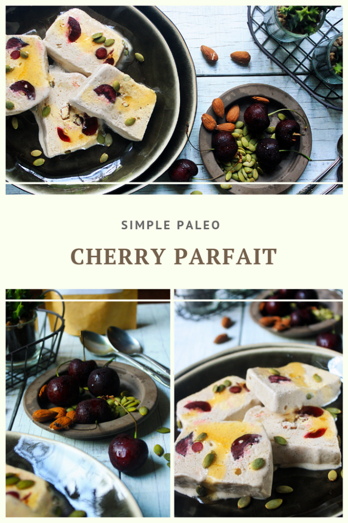 Paleo Frozen Cherry Parfait Recipe by Summer Day Naturals