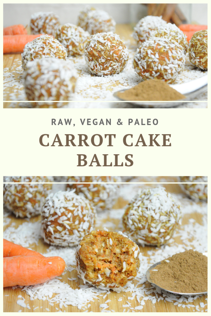 Raw, Vegan & Paleo Carrot Cake Balls Recipe by Summer Day Naturals