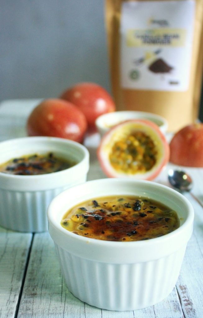 Coconut Passionfruit Creme Brulee