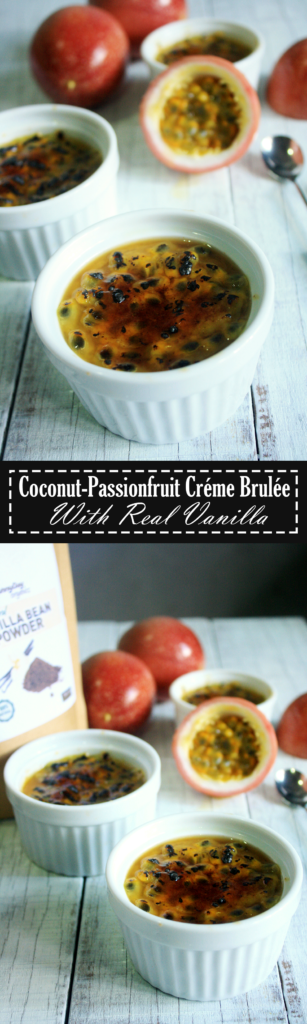 Paleo Passionfruit Coconut Creme Brulee Recipe by Summer Day Naturals