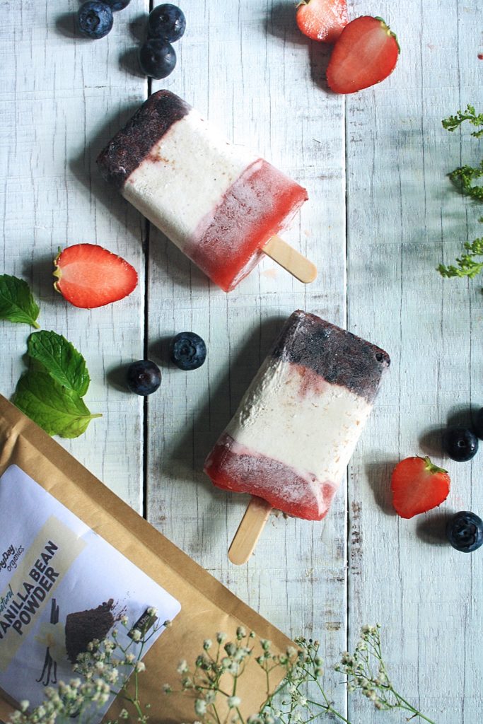 Vegan Ice Pops with Vanilla