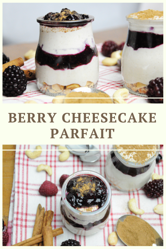 Vegan & Paleo Berry Cheesecake Parfait Recipe by Summer Day Naturals