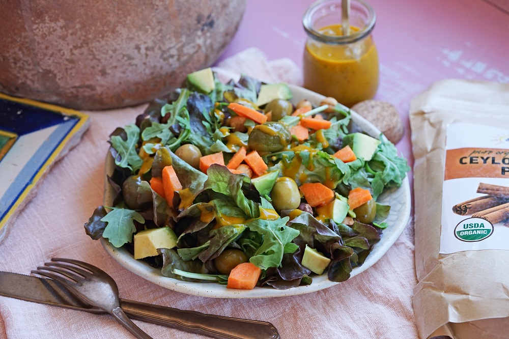 Healthy Cinnamon-Mango Salad Dressing