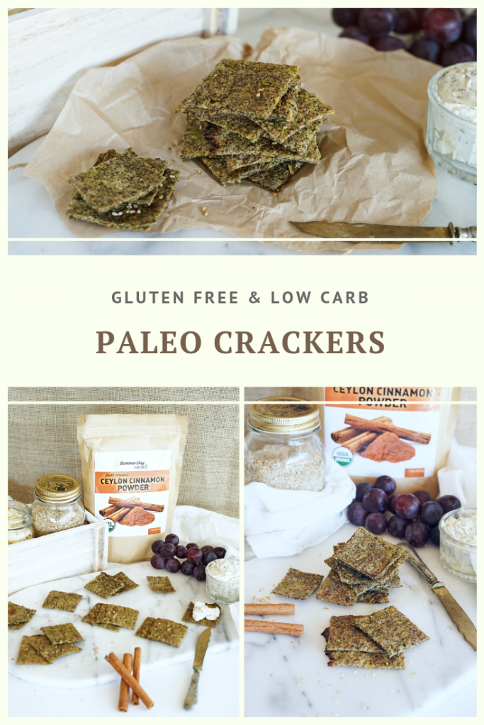 Low Carb Paleo Crackers Recipe by Summer Day Naturals