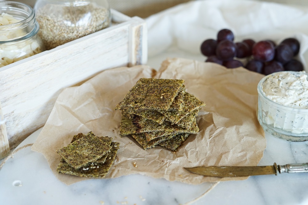 Paleo, Gluten Free, Low Carb Veggie Crackers