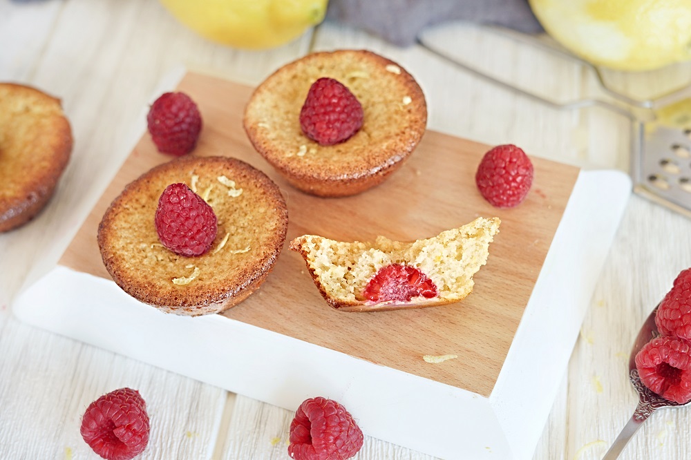 Paleo Lemon-Raspberry Financier Recipe