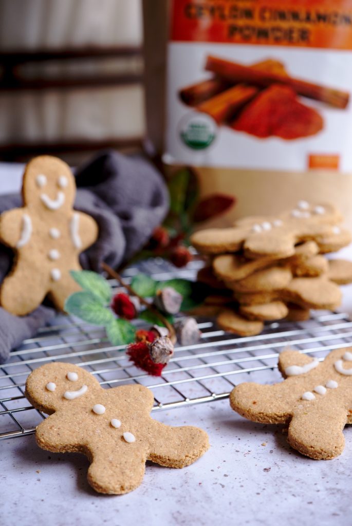 Gluten Free and Dairy Free Pumpkin Gingerbread Cookie Recipe - Healthy Christmas Dessert Recipes