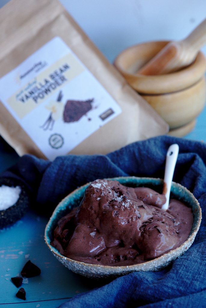 Easy Chocolate Ice Cream - Healthy Recipe - Paleo, Vegan, Dairy Free, Gluten Free, No Sugar