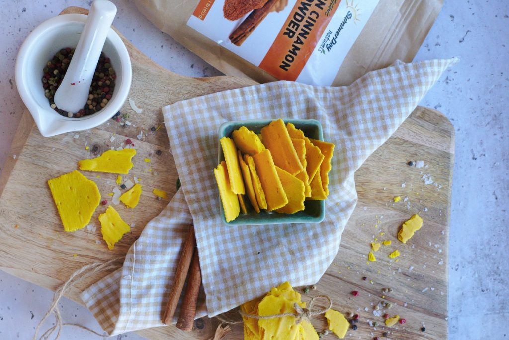 Gluten Free Turmeric Crackers