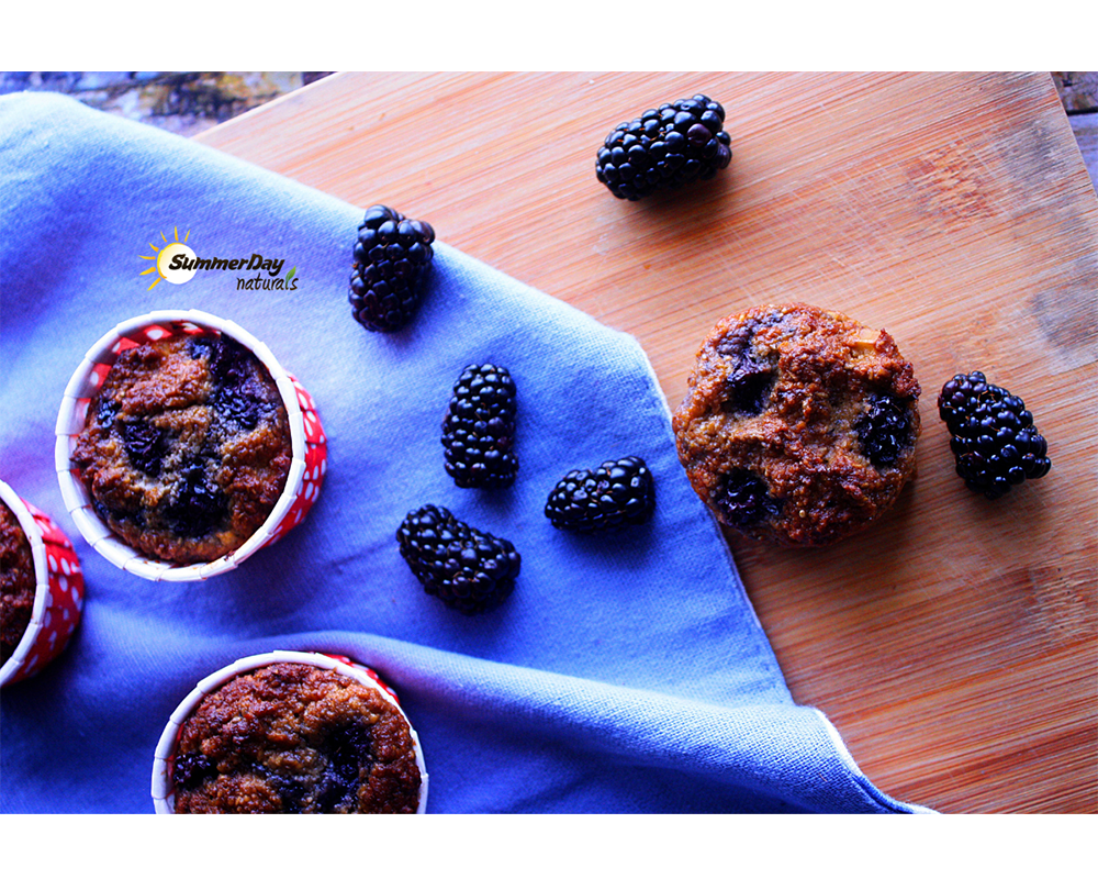 Apple & Blackberry Muffins