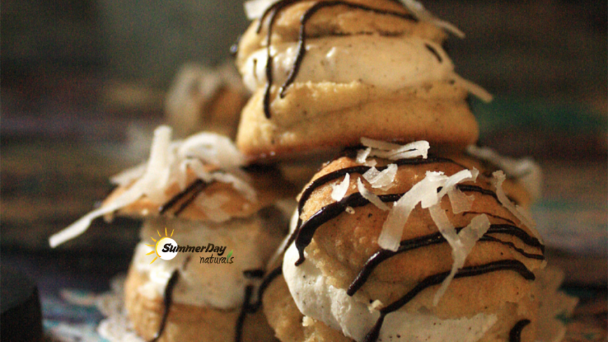 Coconut Cream Puffs