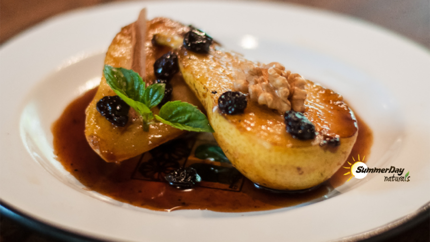 Roasted Pears with Honey and Cinnamon