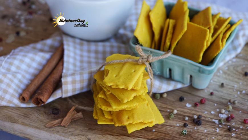 Paleo Turmeric Crackers