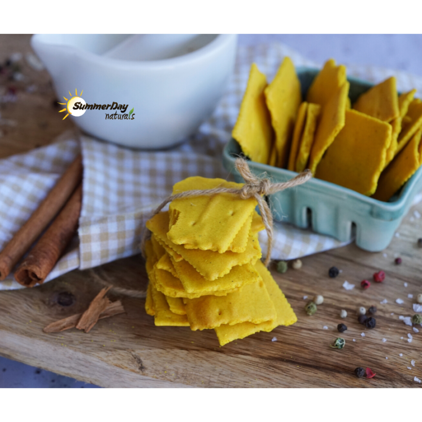 Paleo Turmeric Crackers